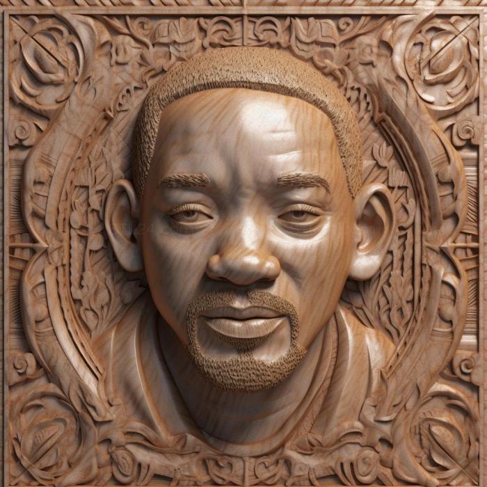 Famous (Will Smith 3, 3DFMS_7330) 3D models for cnc